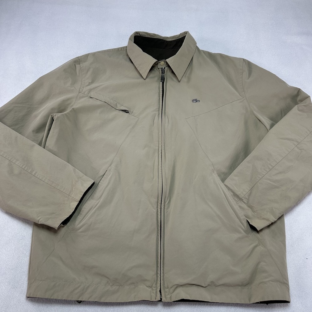 Lacoste Men’s Light Taupe Bomber Jacket